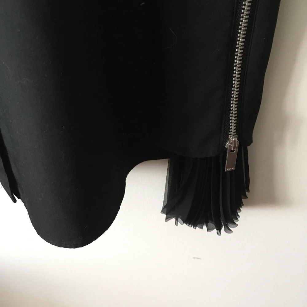 New Gorgeous SACAI Black Zipper Shirt Dress 2 - Picture 5 of 8
